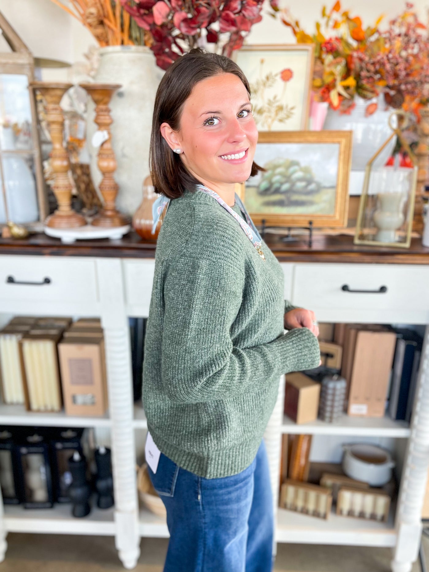 Dark Sage Alex Sweater