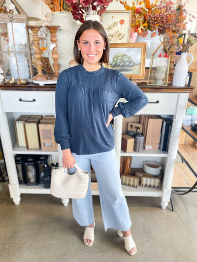 Teal Spencer Top