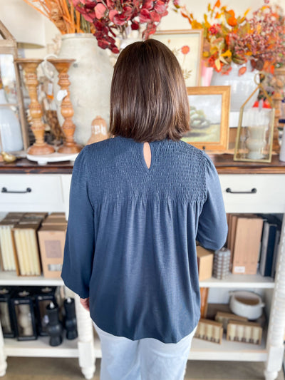 Teal Spencer Top