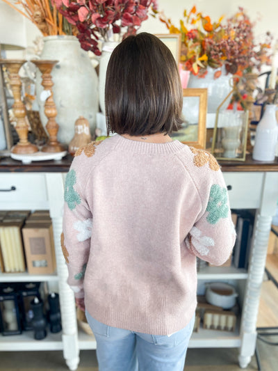 Blush Floral Sweater