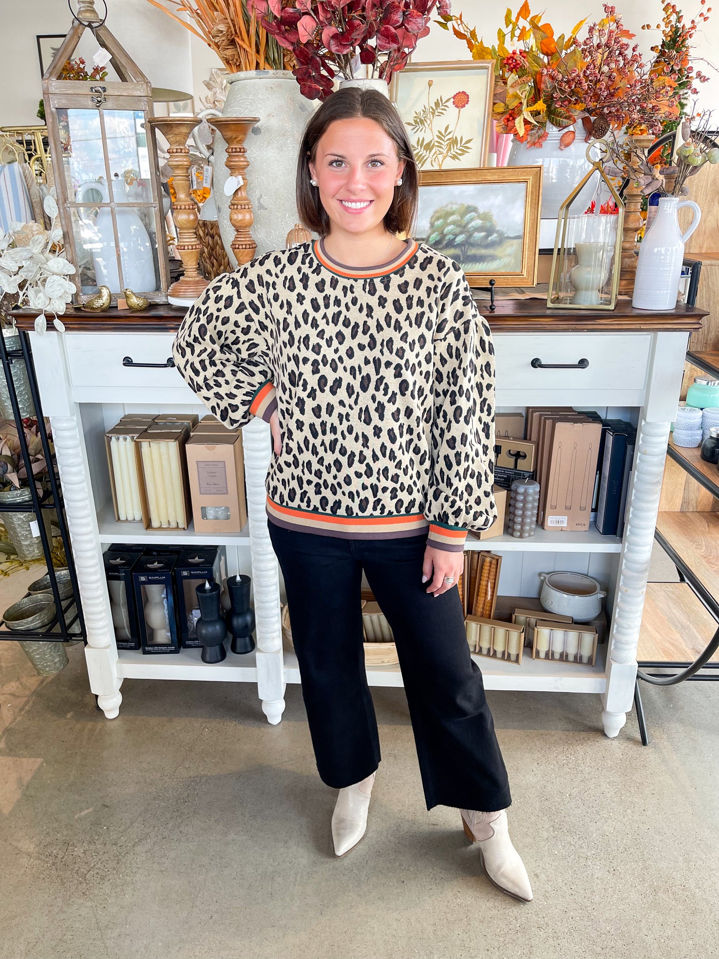 Jodifl Oatmeal Print Rory Sweater