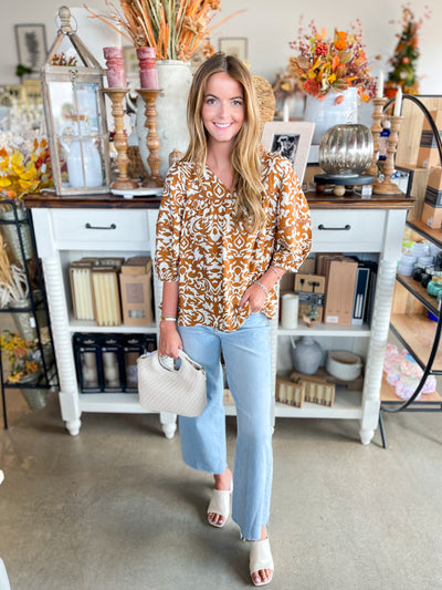 Pixie & Ivy Mocha Mollie Top