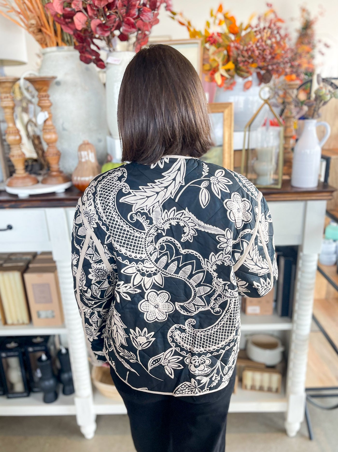Entro Black Quilted Avery Jacket