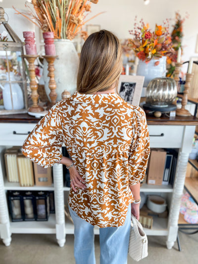 Pixie & Ivy Mocha Mollie Top