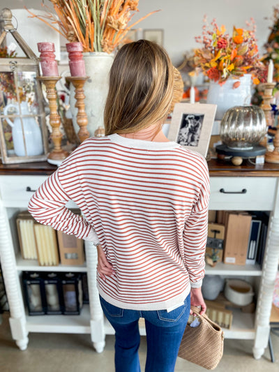 Copper Crewneck Angela Sweater