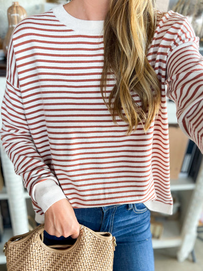 Copper Crewneck Angela Sweater
