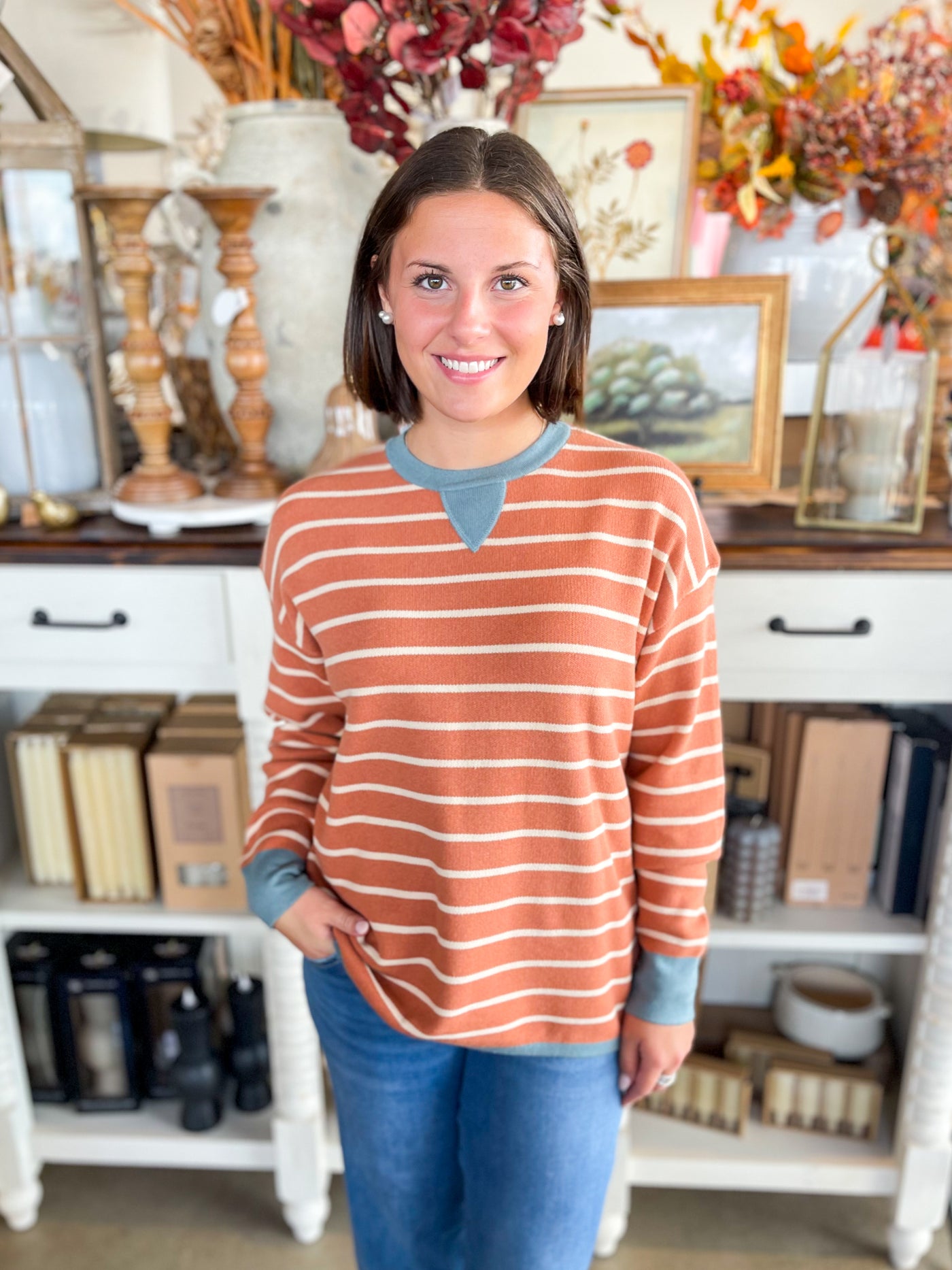 Terra Cotta Oversized Sullivan Sweater