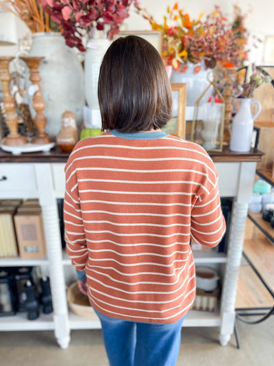 Terra Cotta Oversized Sullivan Sweater