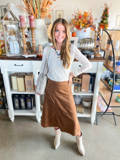 Jodifl Camel Dottie Skirt