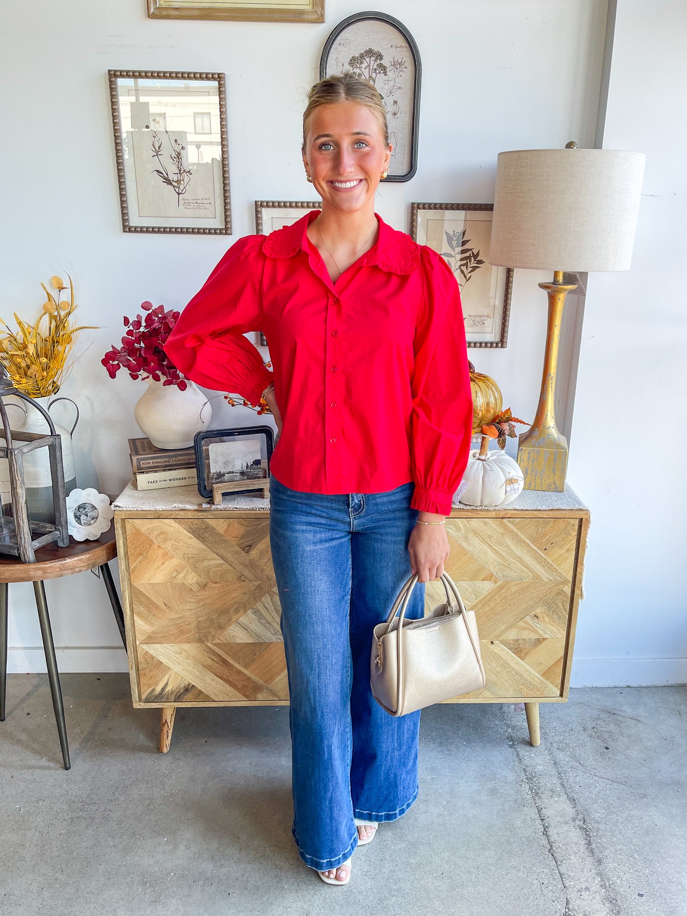 Jodifl Red Billie Top