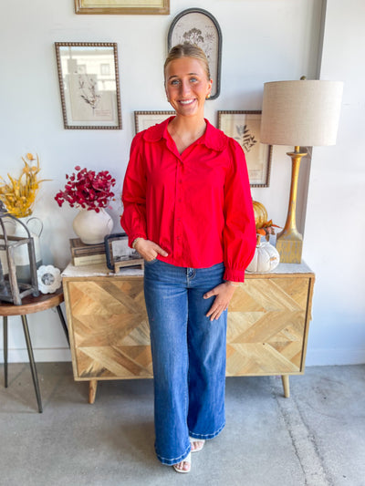 Jodifl Red Billie Top