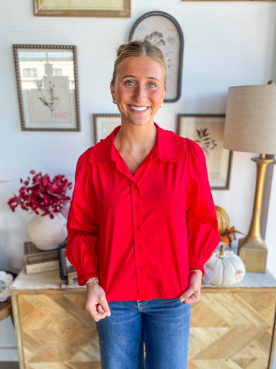 Jodifl Red Billie Top