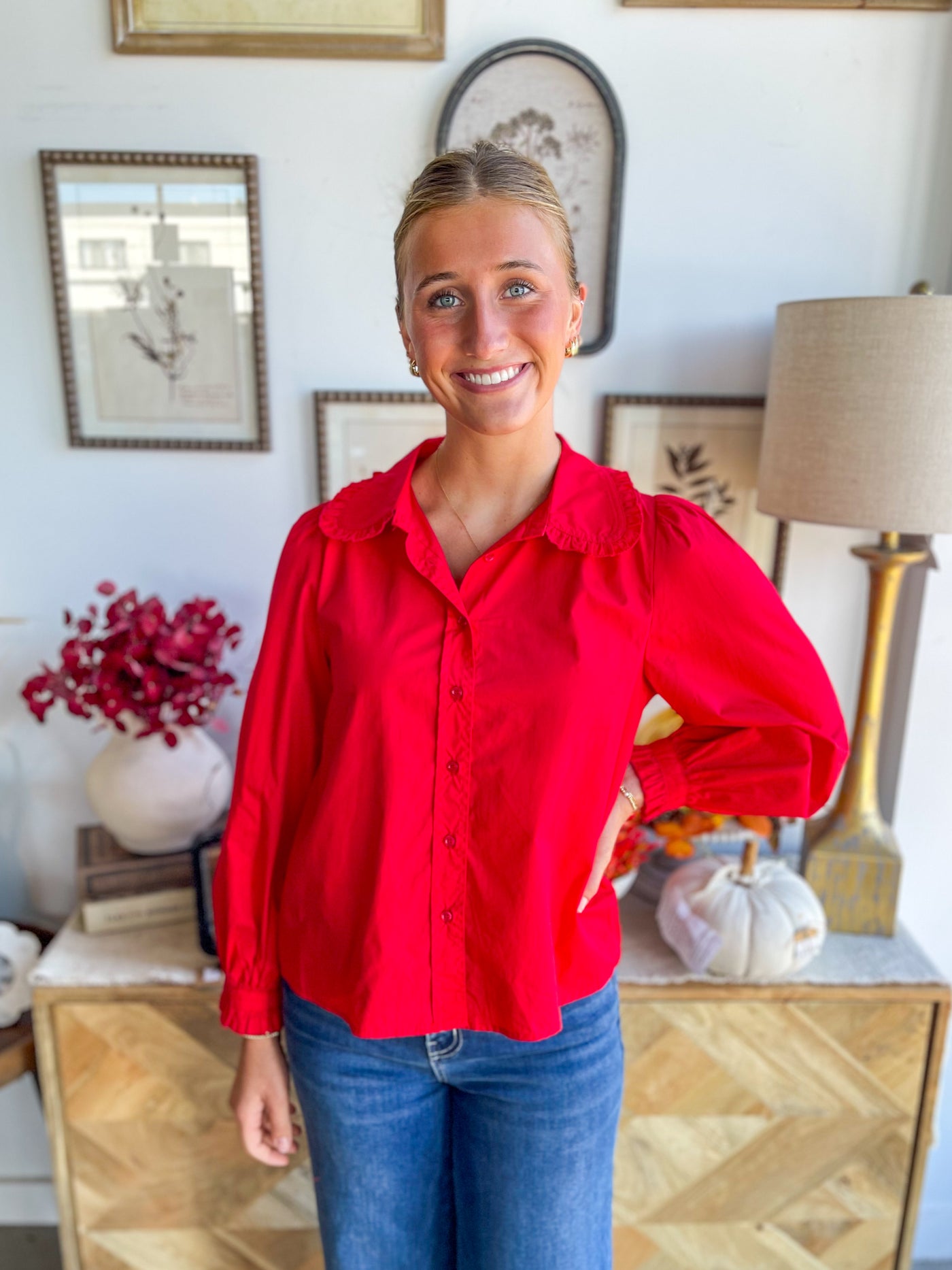 Jodifl Red Billie Top