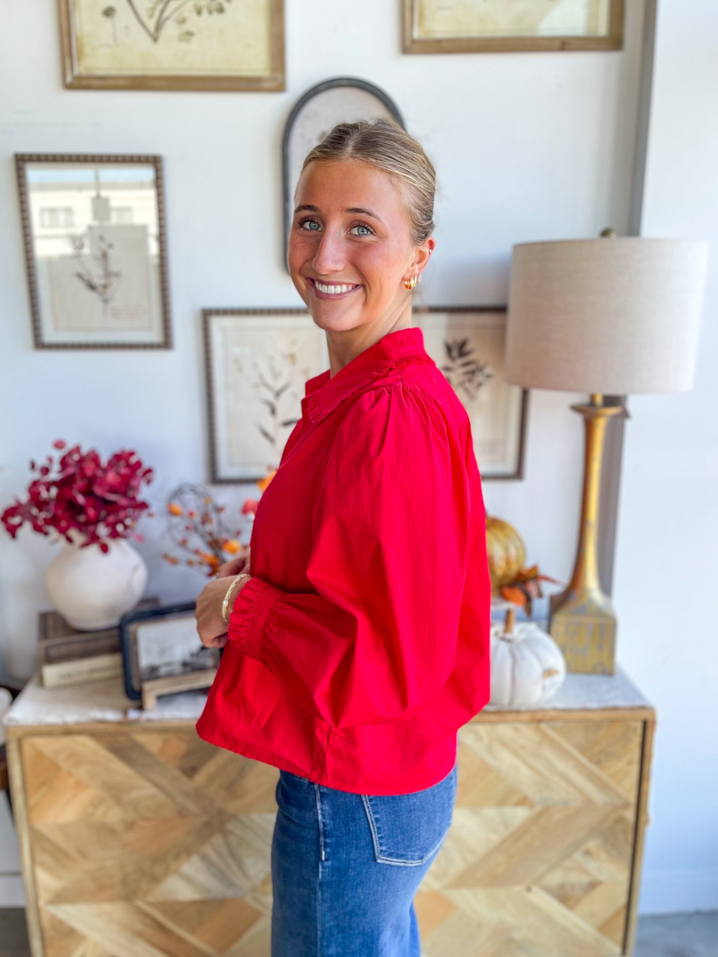 Jodifl Red Billie Top