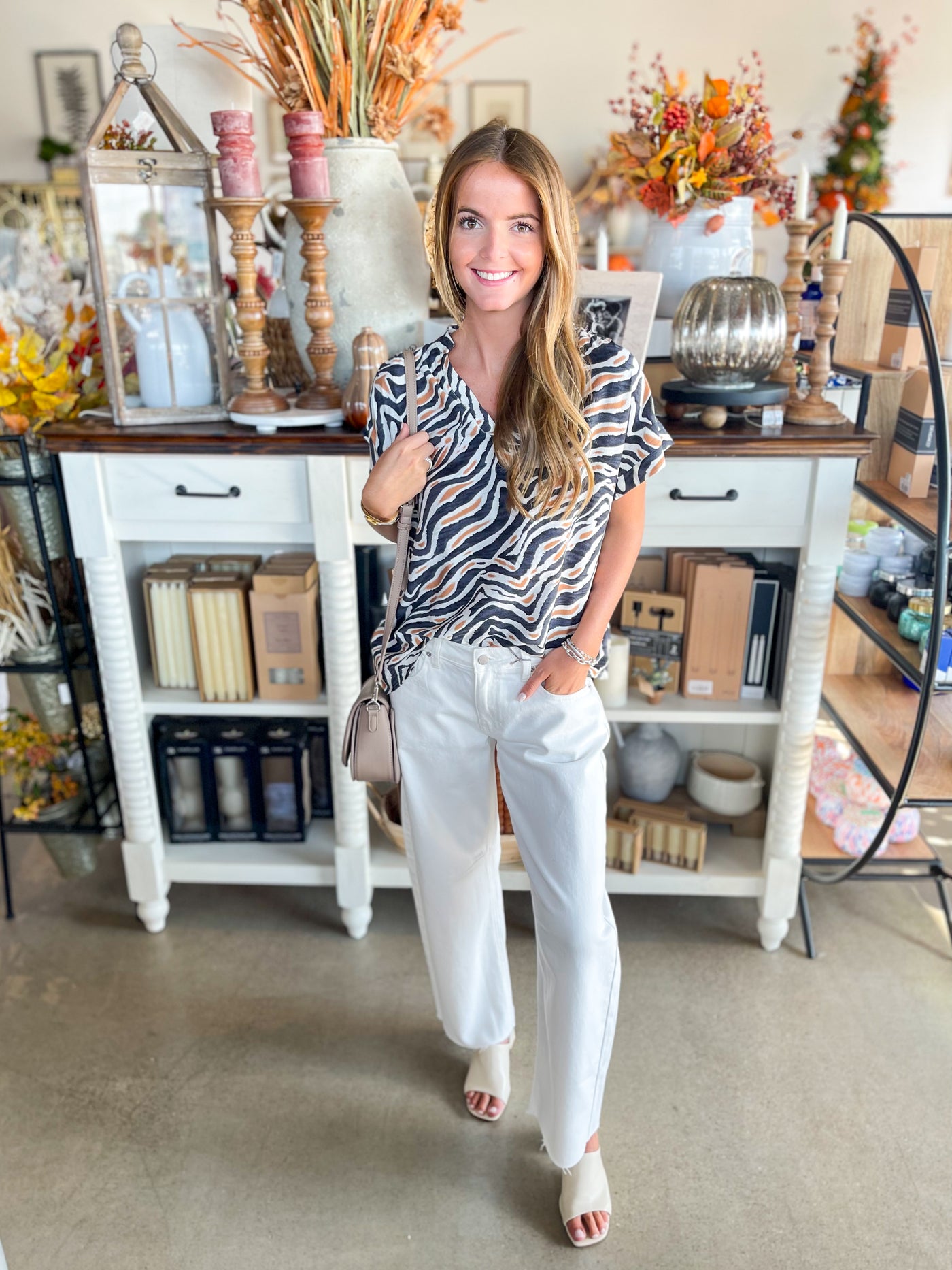 Tori Cape Cod Print Top