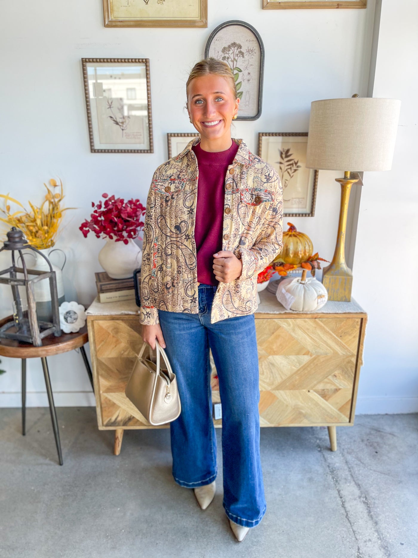 Beige Multi Fate Jacket