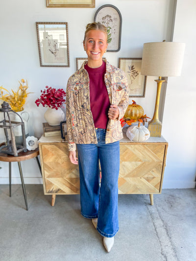 Beige Multi Fate Jacket