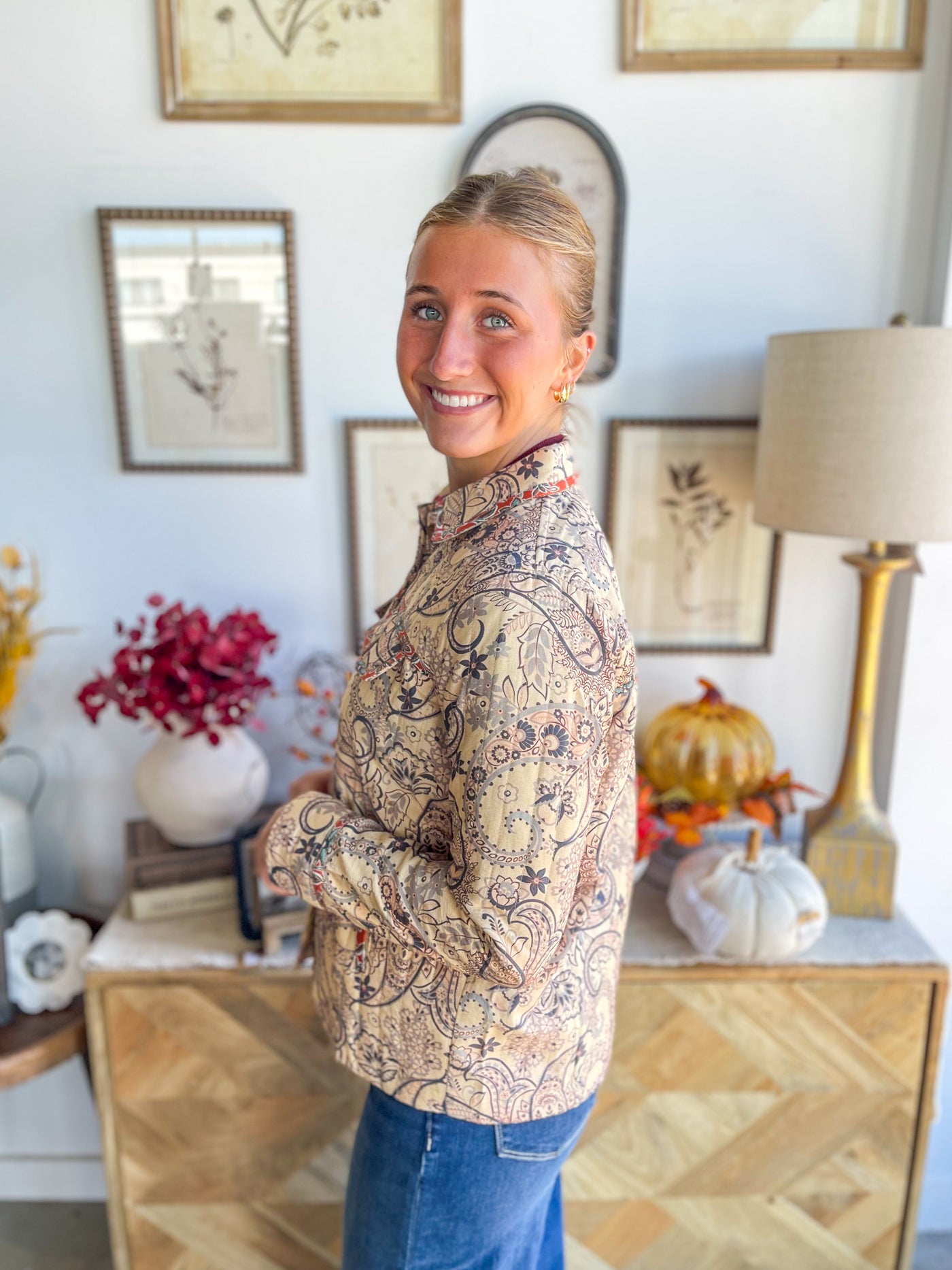 Beige Multi Fate Jacket