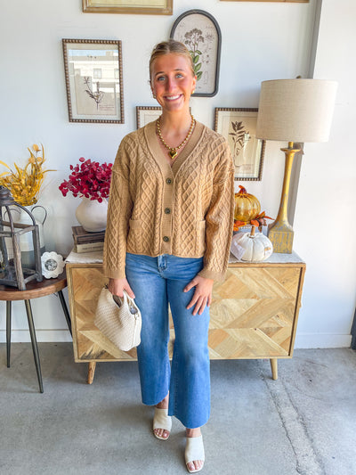 Entro Camel Kayla Cardigan