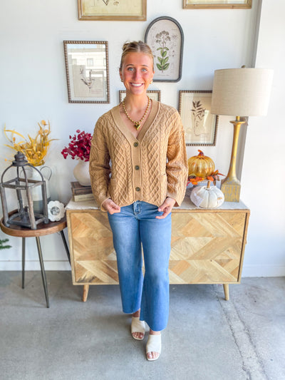 Entro Camel Kayla Cardigan