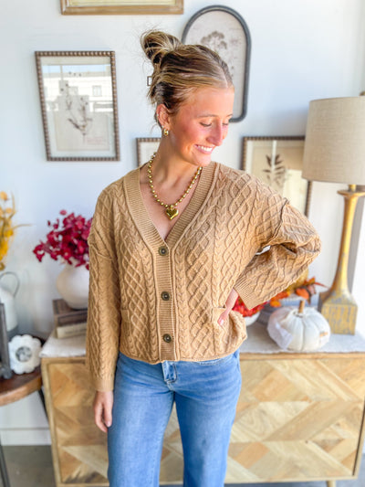 Entro Camel Kayla Cardigan