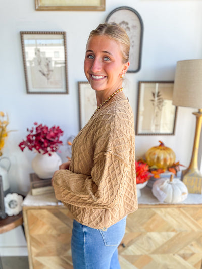 Entro Camel Kayla Cardigan