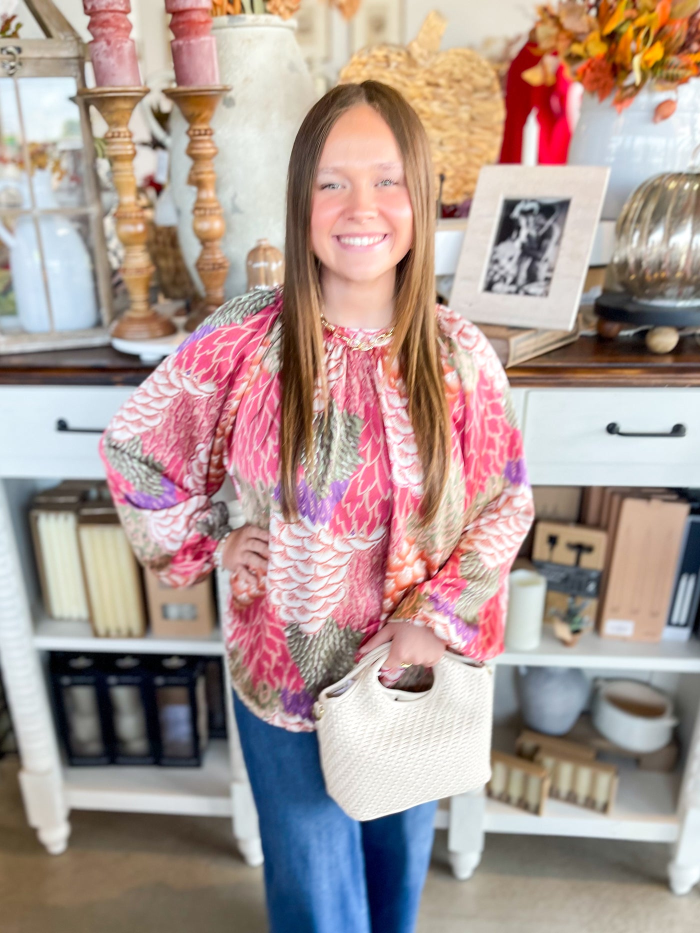 Umgee Berry Mix Darcy Top