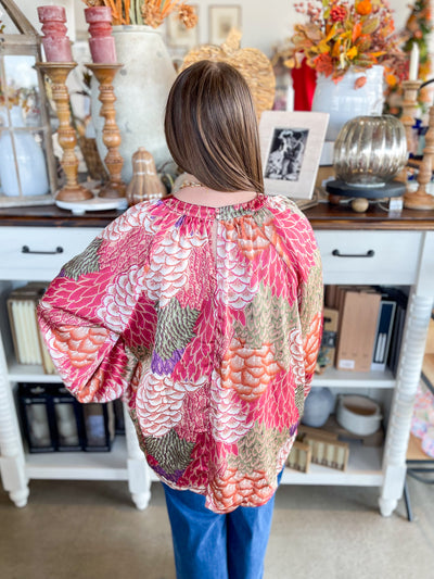 Umgee Berry Mix Darcy Top