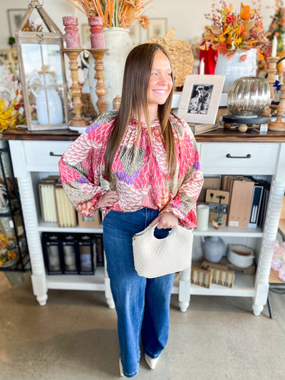 Umgee Berry Mix Darcy Top