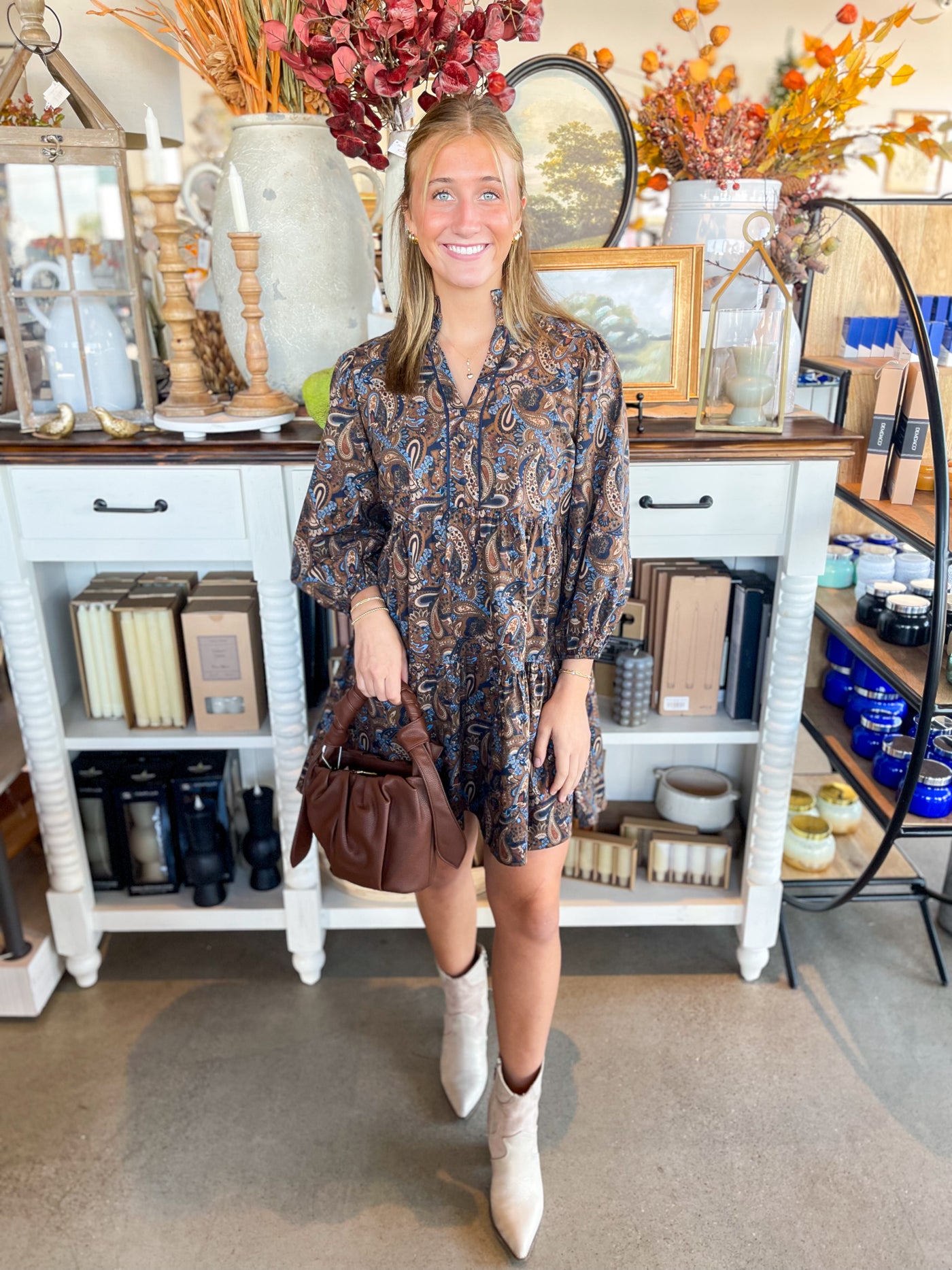 Umgee Navy Merrit Dress