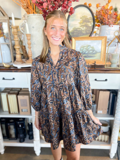 Umgee Navy Merrit Dress