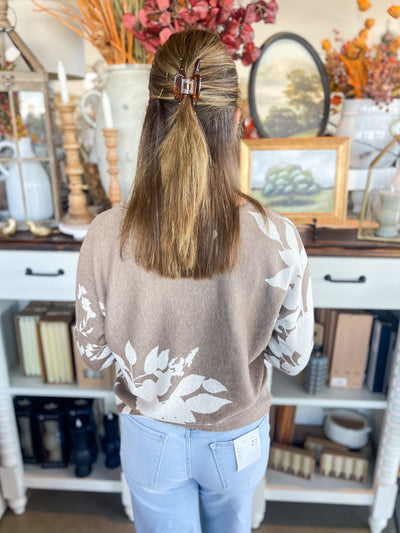 Mocha Floral Ashton Sweater