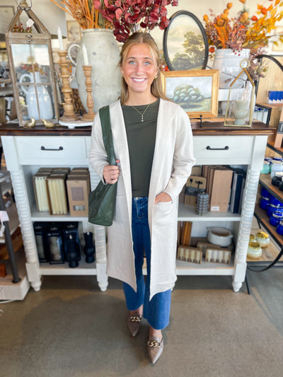 Classy Open Front Hooded Lounge Cardigan