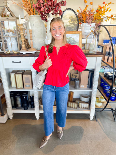 Jodifl Red Tristan Top