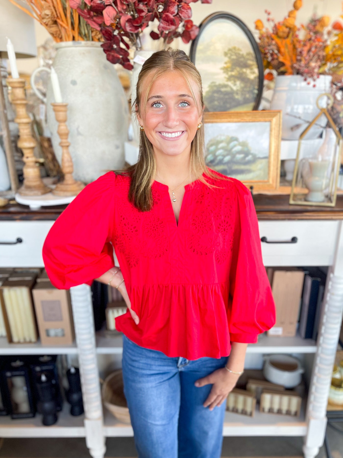 Jodifl Red Tristan Top