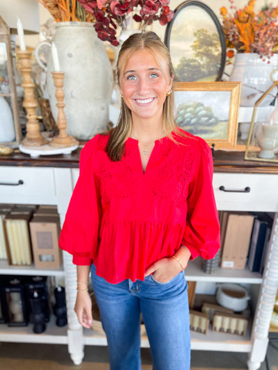 Jodifl Red Tristan Top