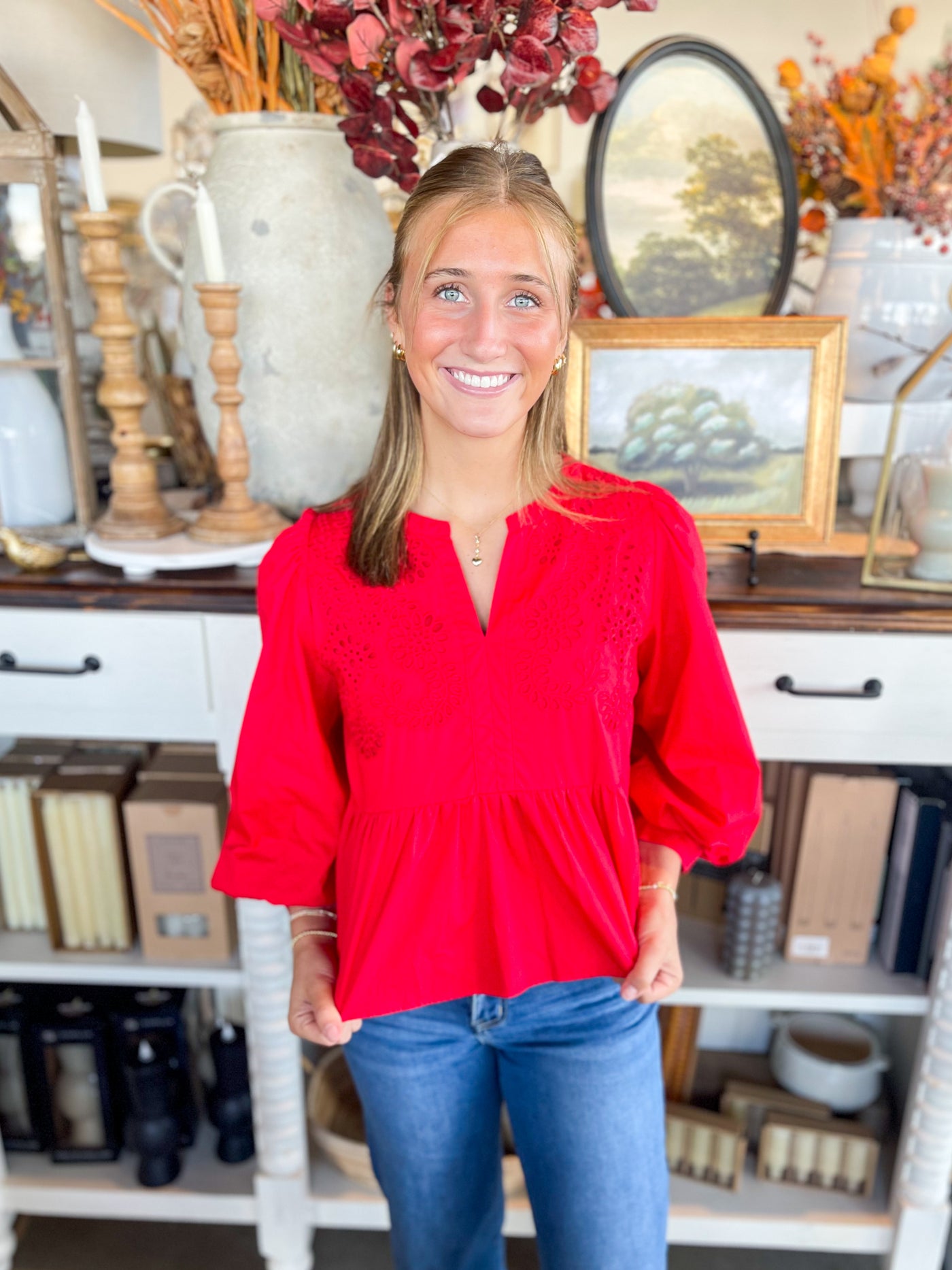 Jodifl Red Tristan Top
