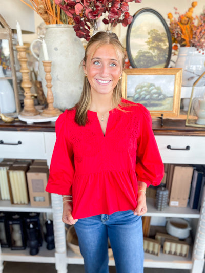 Jodifl Red Tristan Top