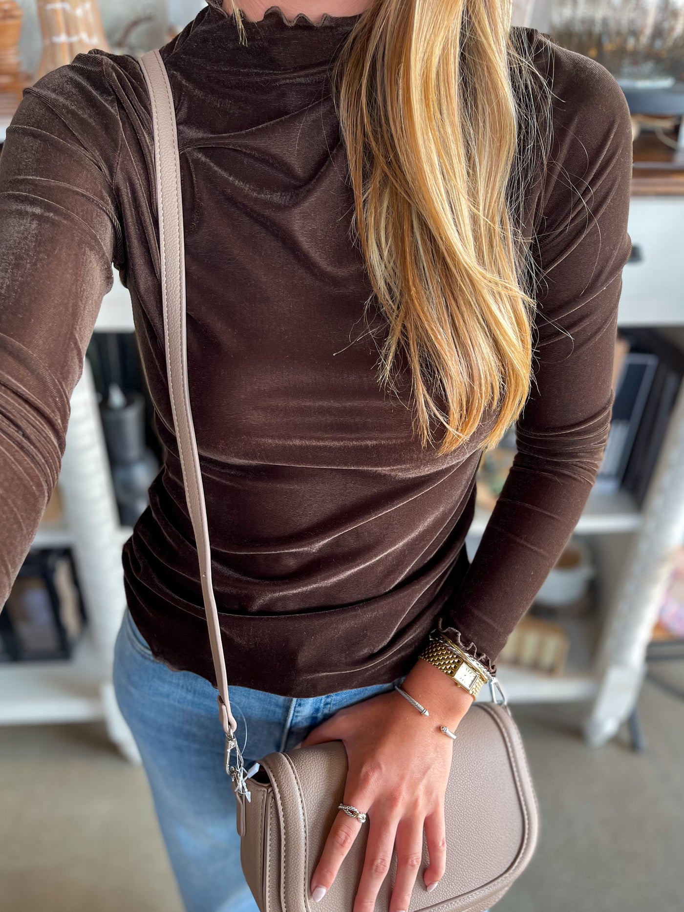 Umgee Brown Layer Top