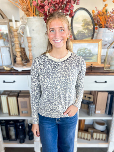 Brown Inside Out Cardigan