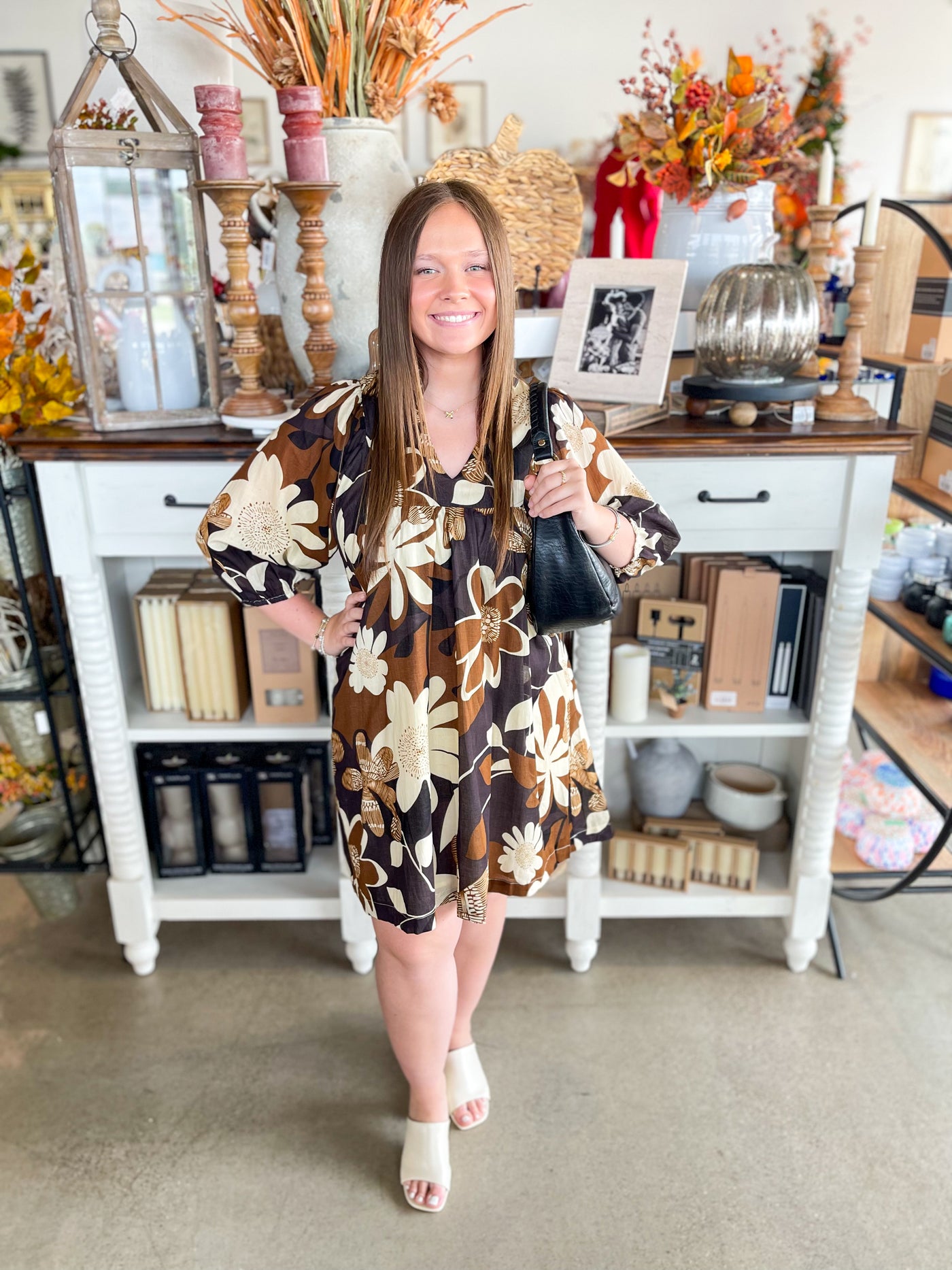 Umgee Camel Mix Billie Dress