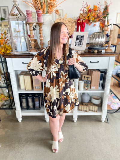 Umgee Camel Mix Billie Dress