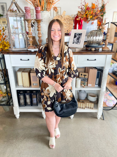 Umgee Camel Mix Billie Dress