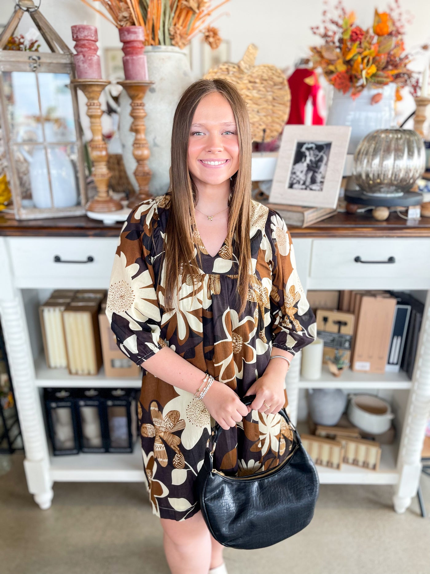 Umgee Camel Mix Billie Dress