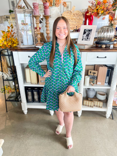 Mary Square Fiona Honey Vines Dress