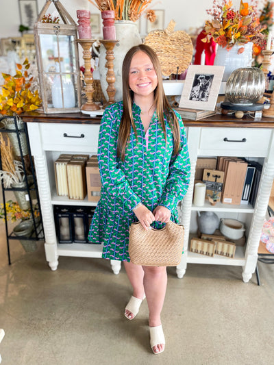 Mary Square Fiona Honey Vines Dress