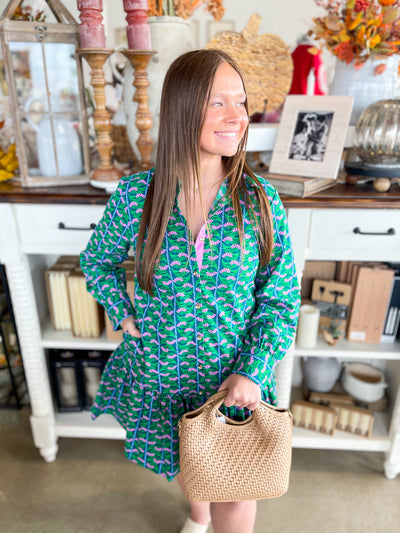 Mary Square Fiona Honey Vines Dress