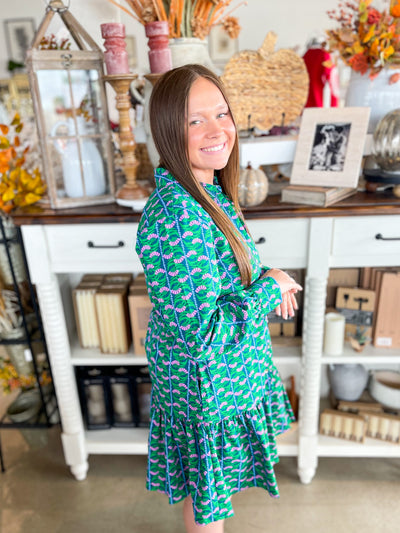Mary Square Fiona Honey Vines Dress
