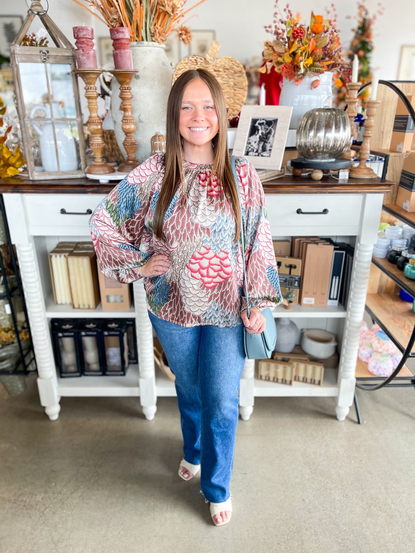 Umgee Brown Mix Darcy Top
