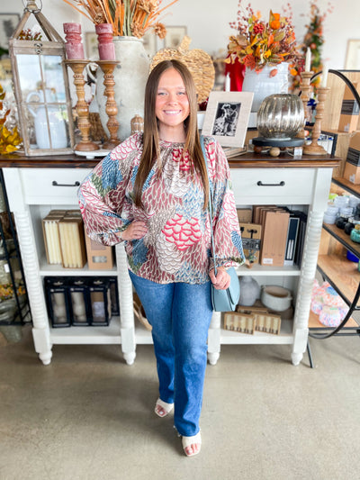 Umgee Brown Mix Darcy Top